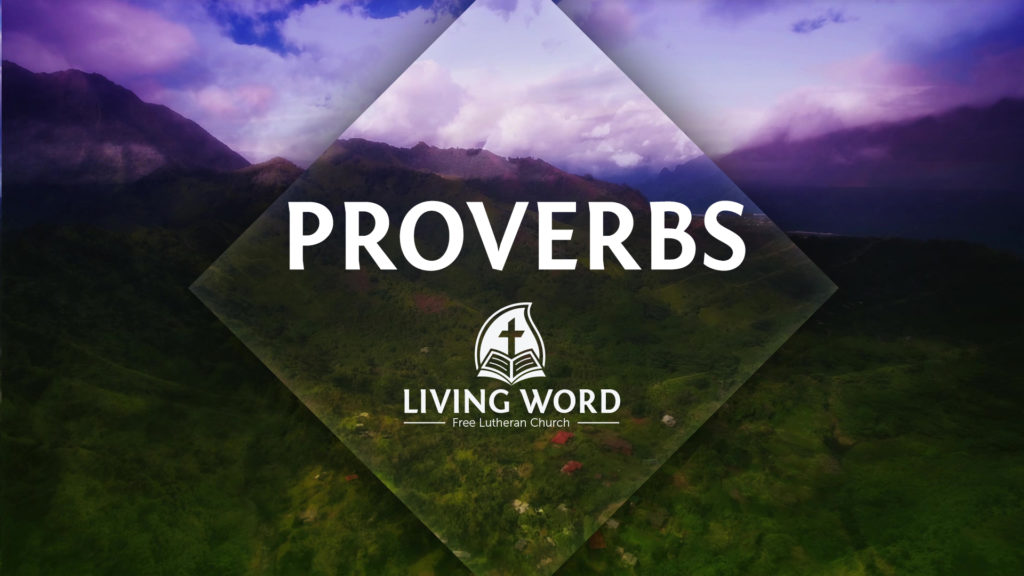 We continue to look at the book of Proverbs as we gather for worship this coming Sunday.